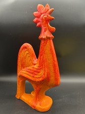 XL Keramik Hahn 44cm Fat Lava