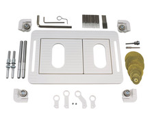 Versteckte befliesbare Drückerplatte Betätigungsplatte Geberit Sigma/Delta, TECE