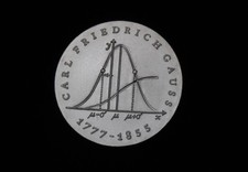 Gedenkmünze 20 Mark DDR 1977 Carl Friedrich Gauss