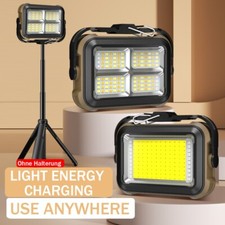 LED Baustrahler Akku LED Strahler Solar Arbeitsleuchte Arbeitsscheinwerfer