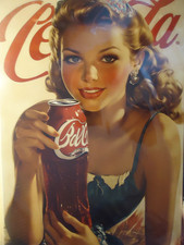 Retro Blechschild   COCA COLA