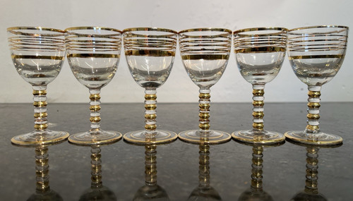 Goldband likörgläser - goldband,