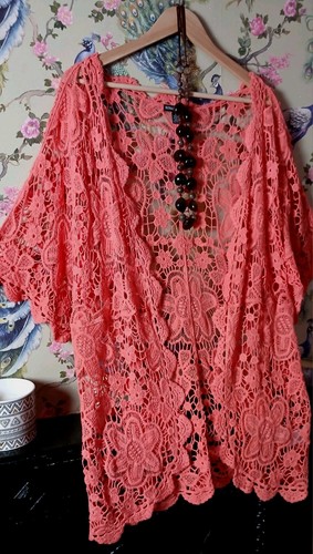 Vintage stil koralle - koralle, blumen
