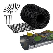 Dachrinnen Laubschutz Dachrinnenschutz Laubschutzgitter Laubfang Regenrinne 6 m