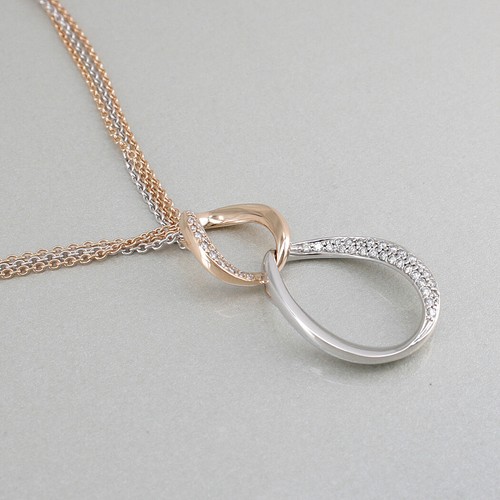 Collier 750 18k rosegold - collier,