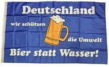 Fahne Flagge Bier statt Wasser