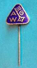 Große emaillierte AG WESER WERFT - Anstecknadel  Bremen