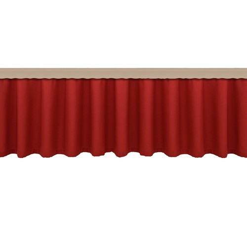 Querbehang fanni rot uni - in,