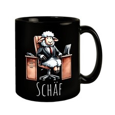 Schaf Chef im Chefsessel Tasse