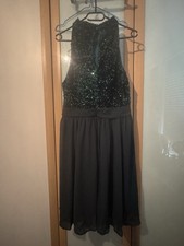 Kleid - Grün- 1950er - Funkeln Patchwork Kleid