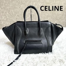 CELINE Luggage Phantom Black Leder Handtasche
