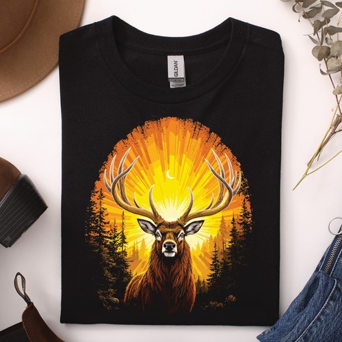 Hirsch shirt herren damen - hirsch,