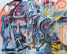 GEMÄLDE abstrakt C. FANTA