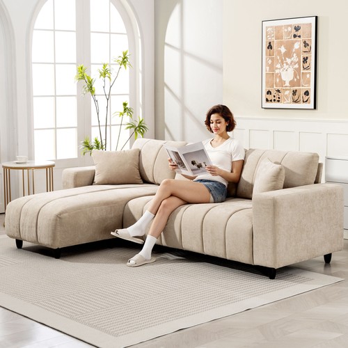 Homcom ecksofa sitzer - 3, couch