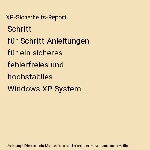 XP-Sicherheits-Report