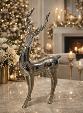 Deko Figur Metall Hirsch