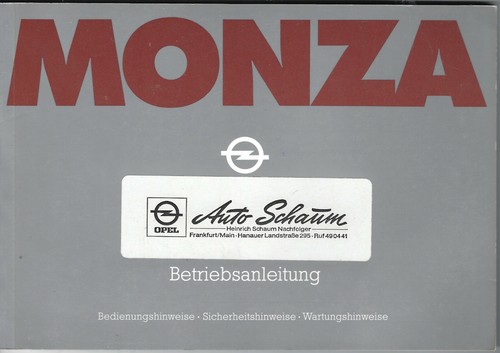 Opel monza 1 - ,