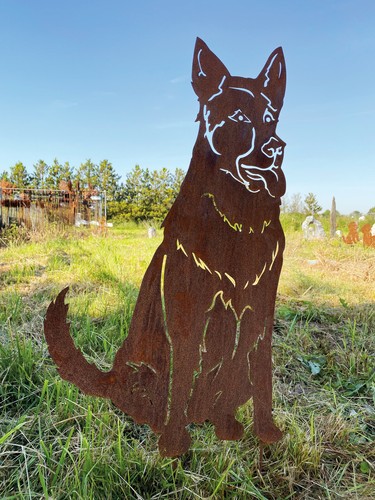 Schäferhund sitzend 50x29cm