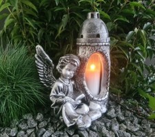 Engel Figur Grablaterne Grablampe Grableuchter Grablicht Grabschmuck Grabengel :