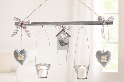 Windlicht hänger shabby chic - windlicht,