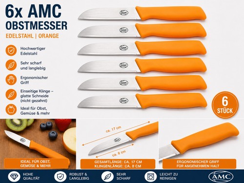 Amc obstmesser orange - 6x,