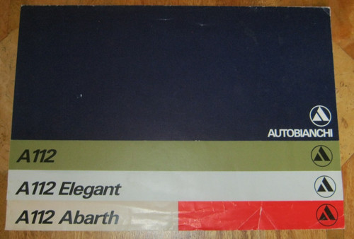 Autobianchi a112 eleganter - autobianchi,