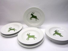 8 handgemalte Porzellan