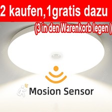 LED Deckenlampe 36W Mit Bewegungsmelder Sensor Deckenleuchte Flurlampe Lampe