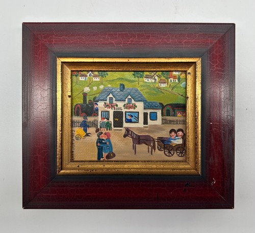ölbild naive kunst kinder - Ölbild,