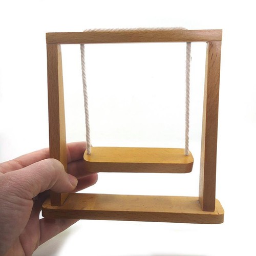Miniatur holz schaukel - holz,