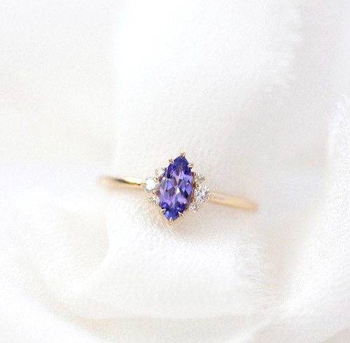 14k gelbgold marquise - 14k,