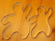 XL Metall Ausstecher Lebkuchen-Mann 14 + 11 cm Große Ausstechformen Weihnachten