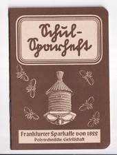 Schul-Sparheft für Sparmarken, ~1960, Frankfurter Spark. v 1822, fleißige Bienen