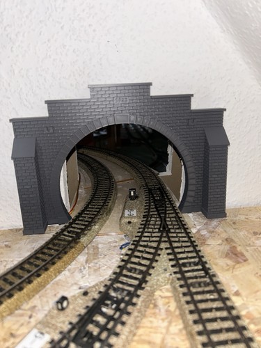 Tunnelportal zweigleisig - h0,