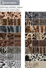 Fellimitat animal velour - velour,