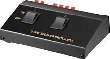 Lautsprecher-Umschaltbox bis zu 2 Lautsprecherpaaren, schwarz