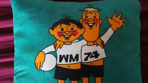 Fußball 1974 kissen - wm,