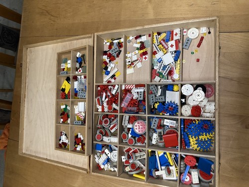 Alte lego holzkiste inkl - lego,
