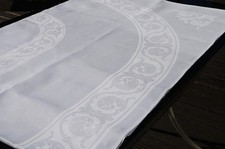 Uraltes Tafeltuch Leinendamast