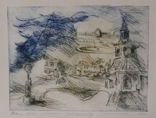 Radierung Horst Uhlemann