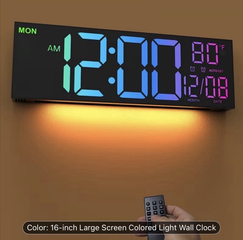 Led digitale wanduhr großes - digitale,