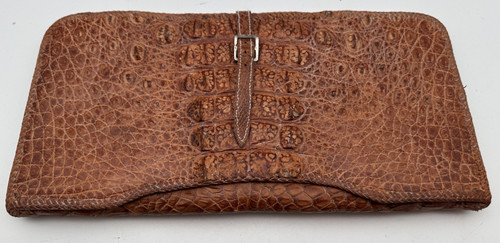 Vintage echtleder kroko tasche - echtleder,