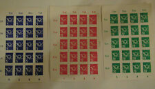 6 Bögen Briefmarken aus DDR