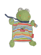 Frosch Frog Sigikid grün und bunt Halstuch Schmusetuch Kuscheltuch Schnuffeltuch