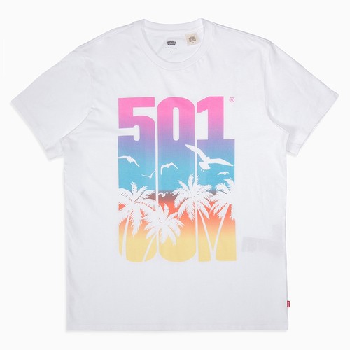Levi 501 shirt weiß gr - t-shirt,