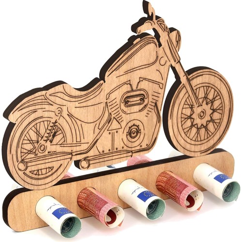 Motorrad holzgeschenk chopper - motorrad,