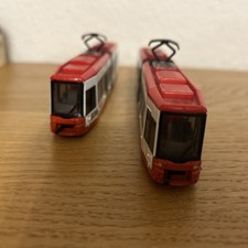 Siku Straßenbahn Bombardier rot/weiss