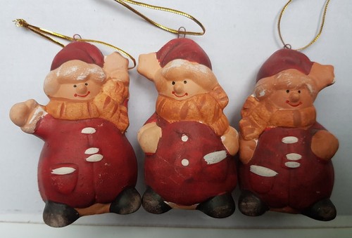 Weihnachtsmann keramik - 3x,