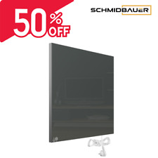 SCHMIDBAUER® Infrarotheizung 450 Watt Glas SW  Elektroheizung Heizkörper B-Ware