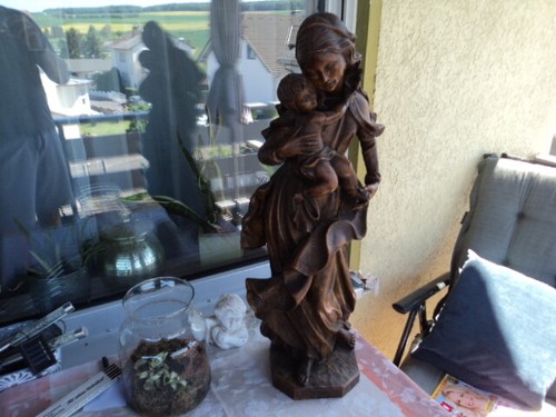 Holzfigur madonna maria - holzfigur,
